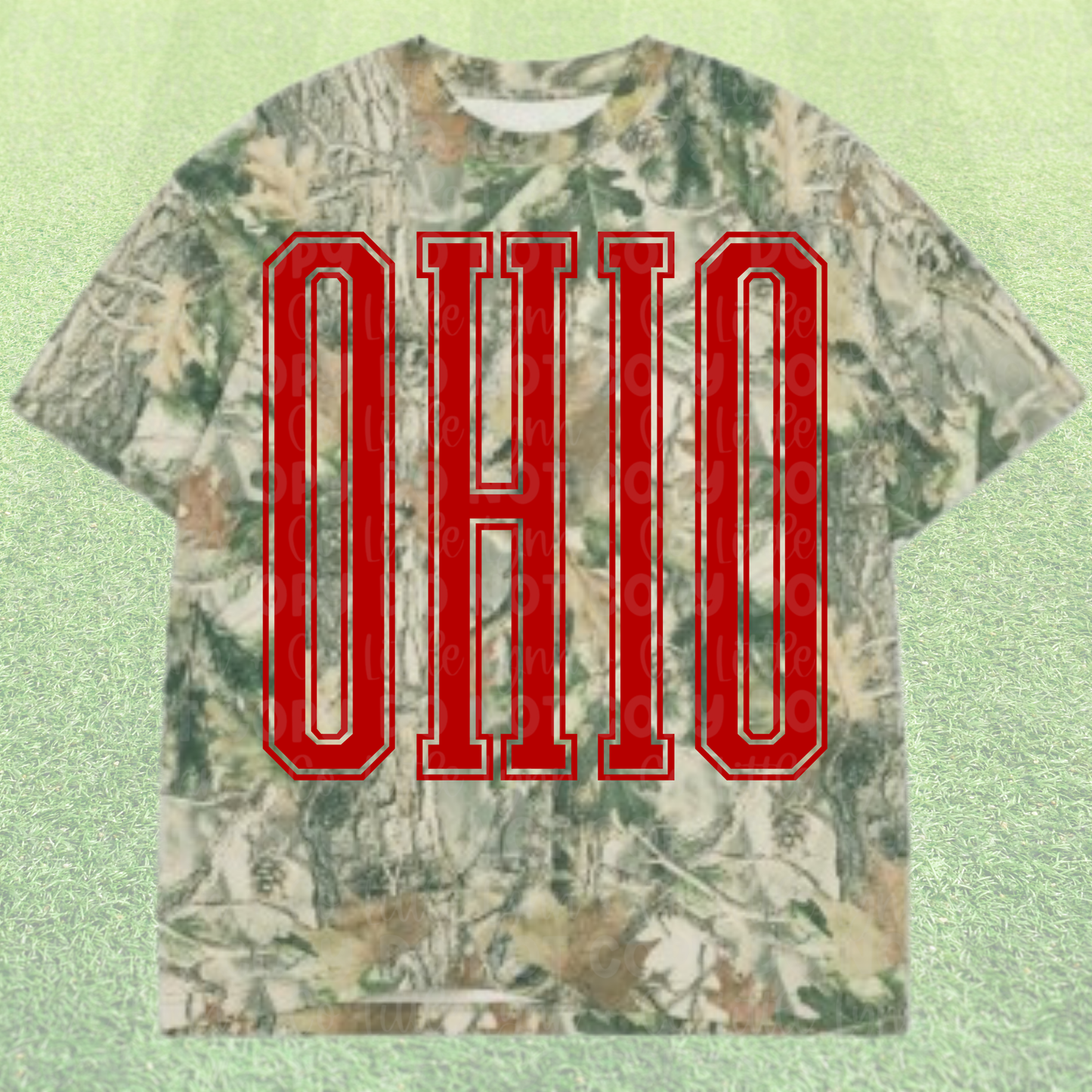 OHIO Camo Varsity Tee