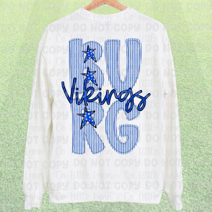 Big Blue Preppy Vikings