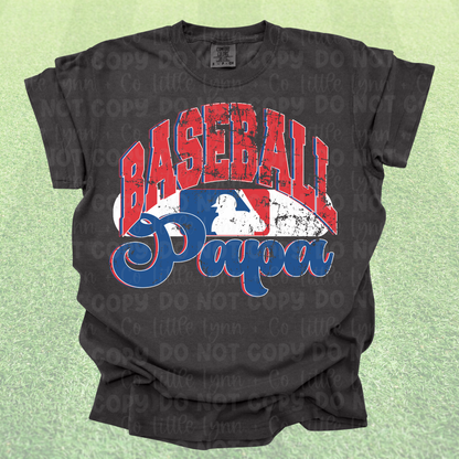 All-American Baseball Papa Tee