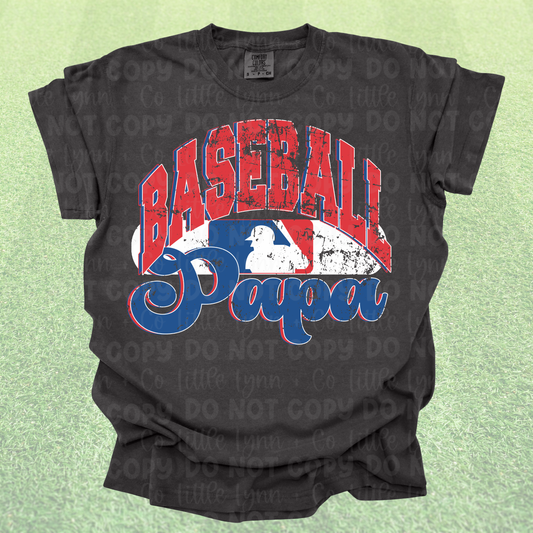 All-American Baseball Papa Tee
