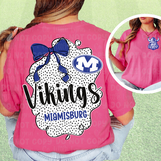 Vikings Bow Tee 2-Sided