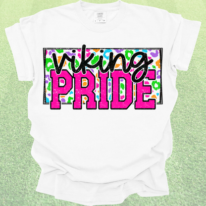 Neon Leopard Vikings Pride