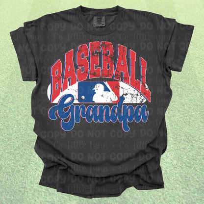 All-American Baseball Grandpa Tee