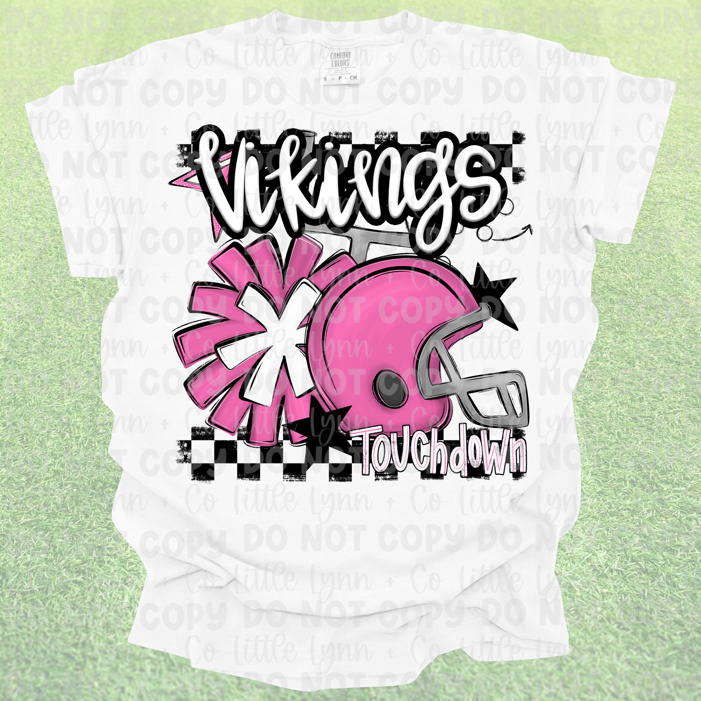 Pink Vikings Touchdown