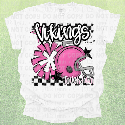 Pink Vikings Touchdown