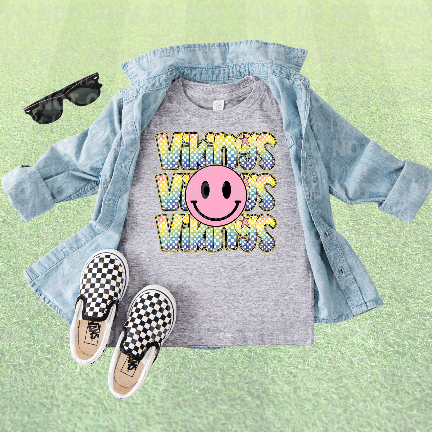 Retro Smiley Vikings