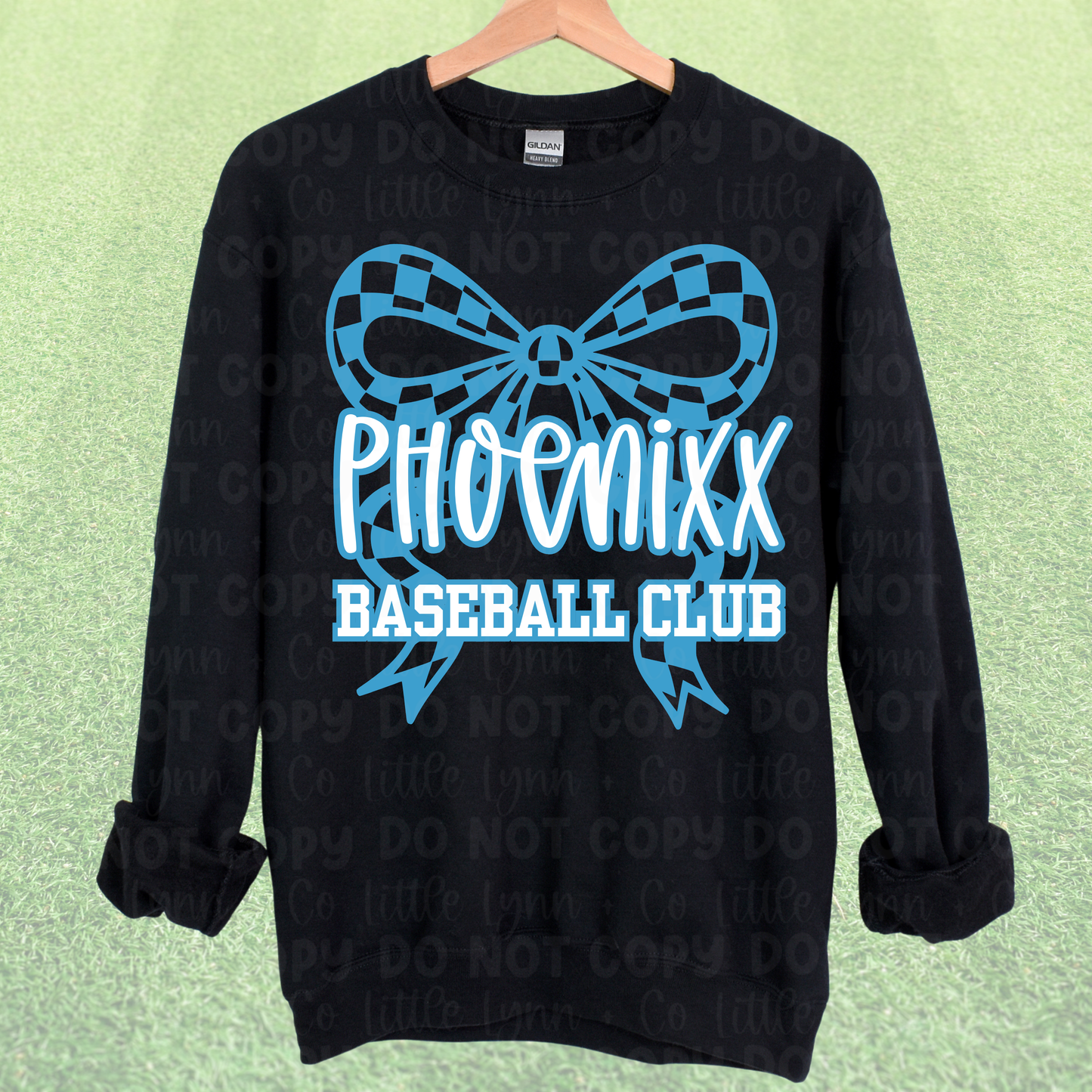 Phoenixx Baseball Club Bow Blue