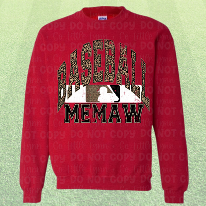 Leopard Baseball Memaw