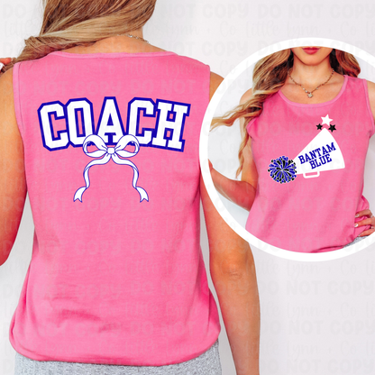 Burg WHITE Cheer Coach | Cheerleader | Mom