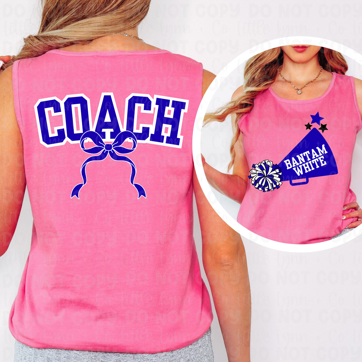 Burg BLUE Cheer Coach | Cheerleader | Mom