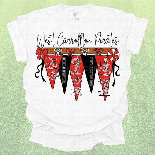 West Carrollton CUSTOM Pennant Tee (Copy)