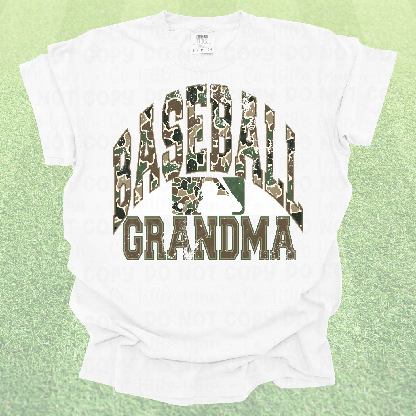 Camo Baseball Grandma Tee