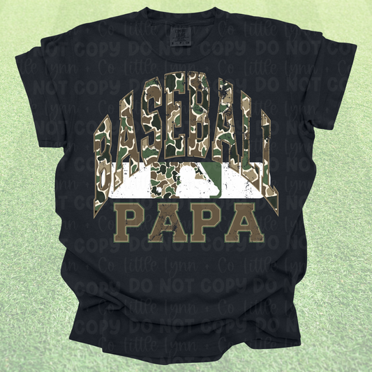 Camo Baseball Papa Tee