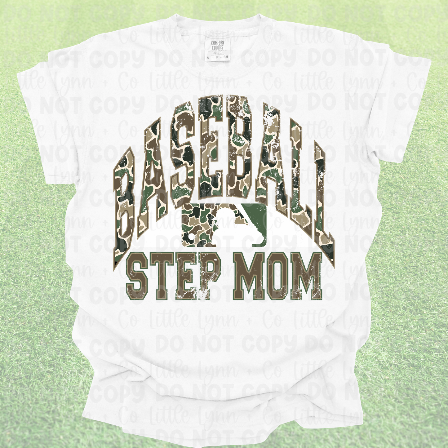 Camo Baseball Step Mom Tee