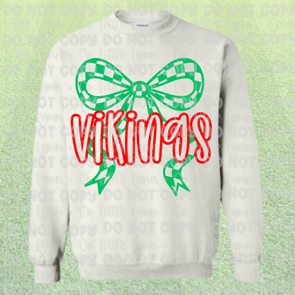 Vikings Big Holiday Bow
