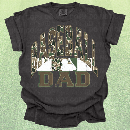 Camo Baseball Dad Tee