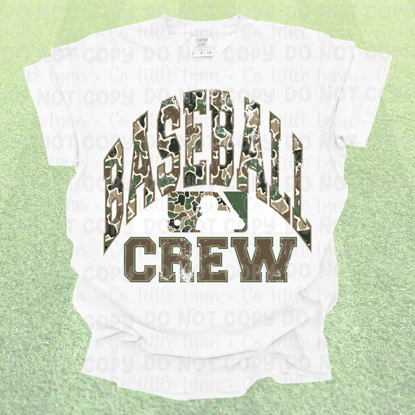Camo Baseball Crew Tee