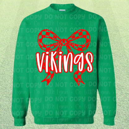 Vikings Big Holiday Bow