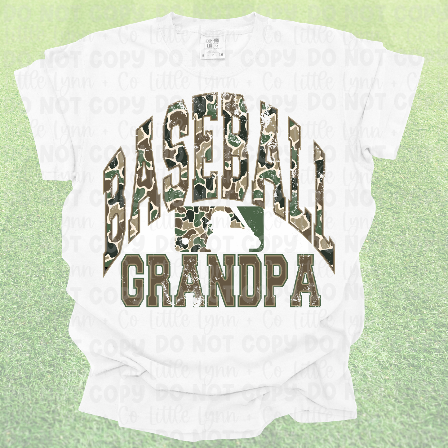 Camo Baseball Grandpa Tee