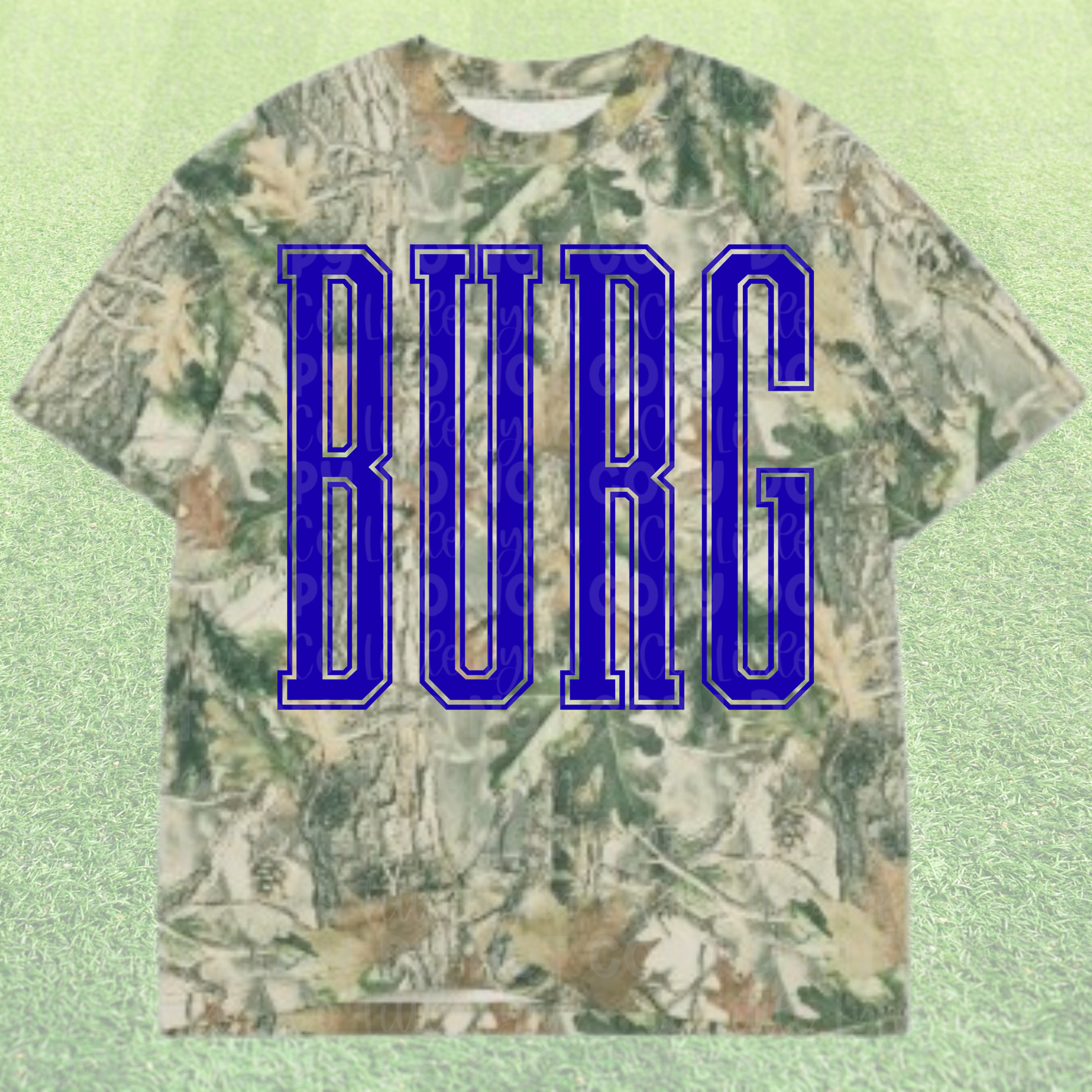 BURG Camo Varsity Tee