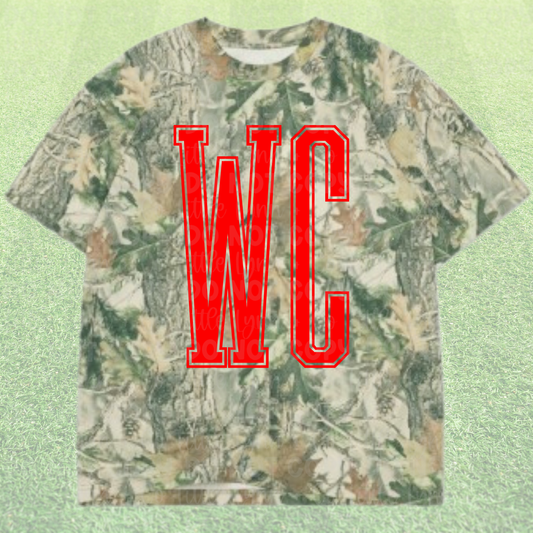 WEST CARROLLTON Camo Varsity Tee