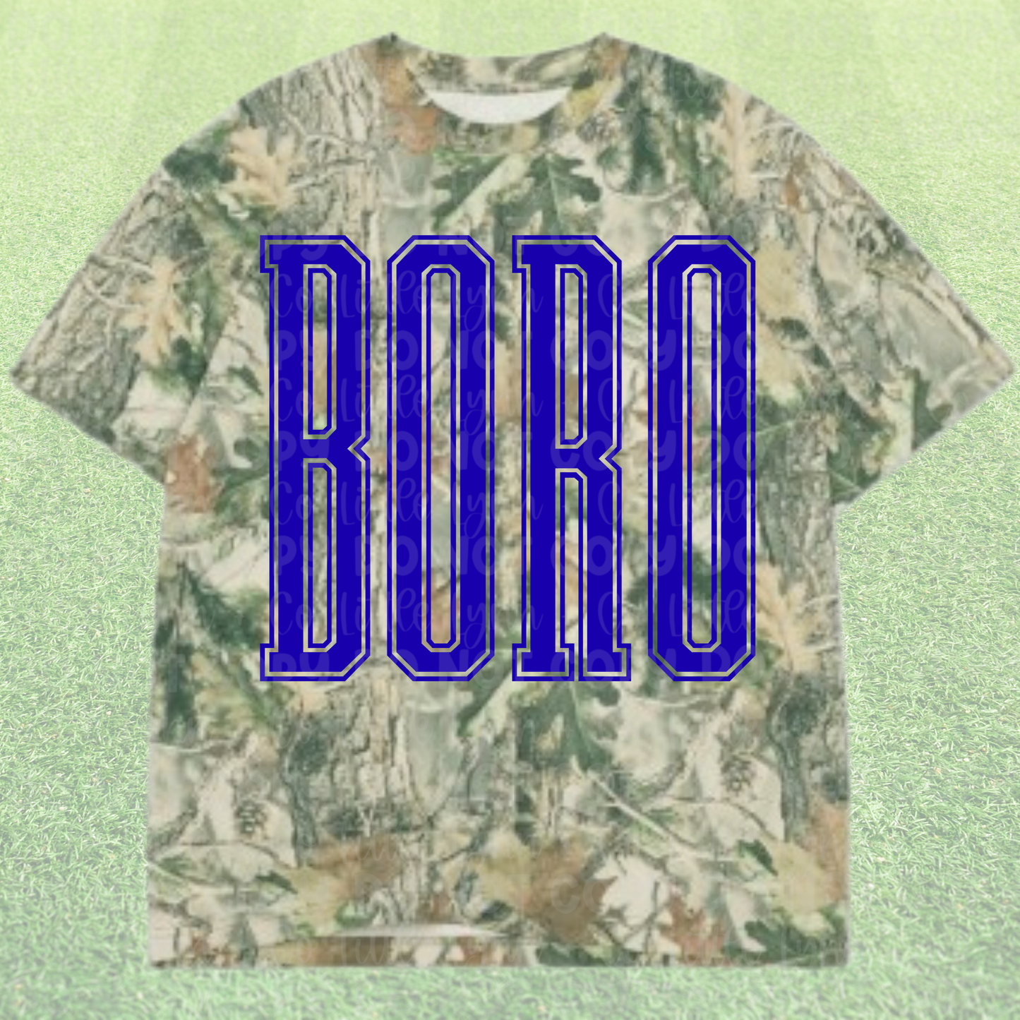 SPRINGBORO Camo Varsity Tee