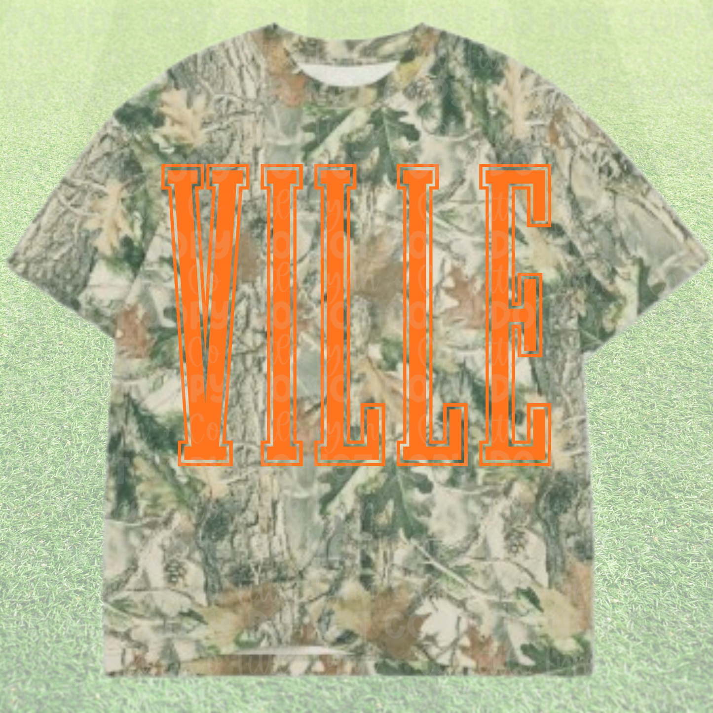 WAYNESVILLE Camo Varsity Tee