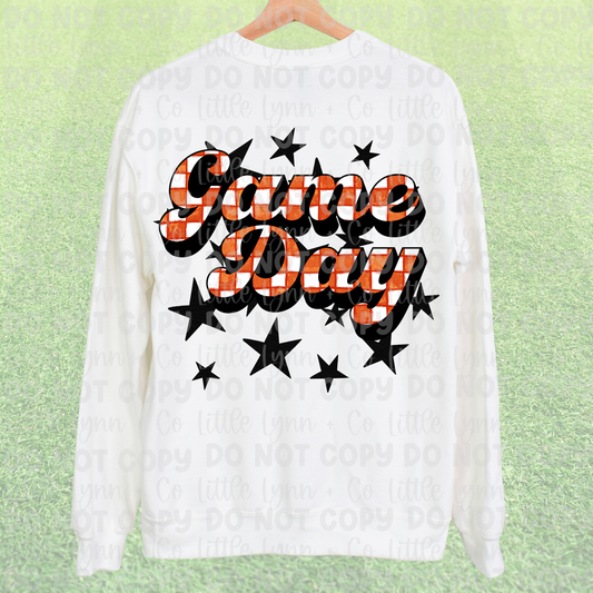 GameDay Checkered Stars Orange