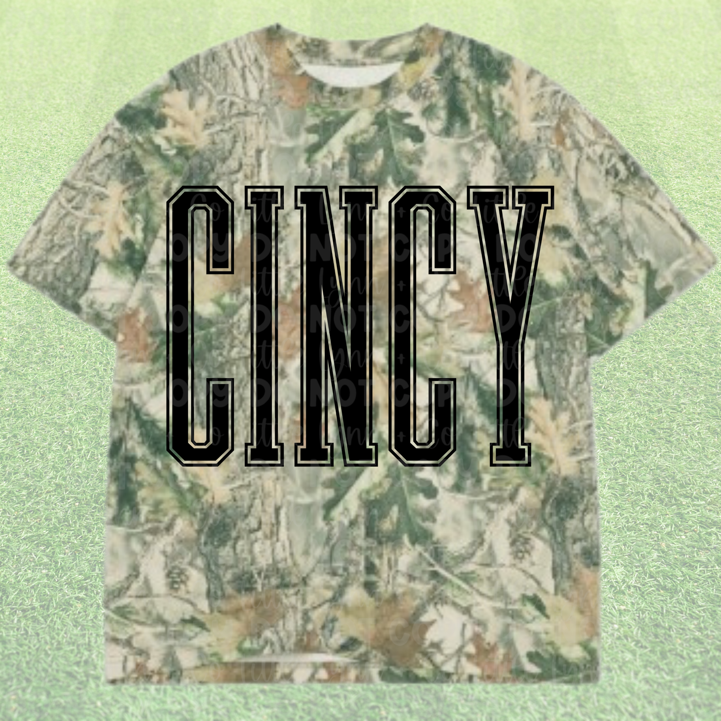 CINCY Camo Varsity Tee
