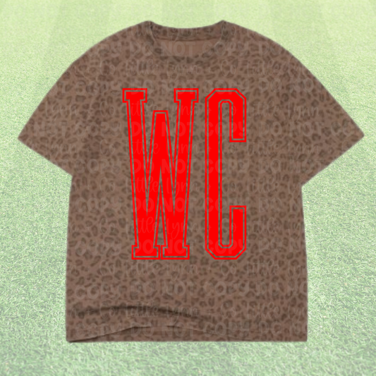 WEST CARROLLTON Cheetah Varsity Tee