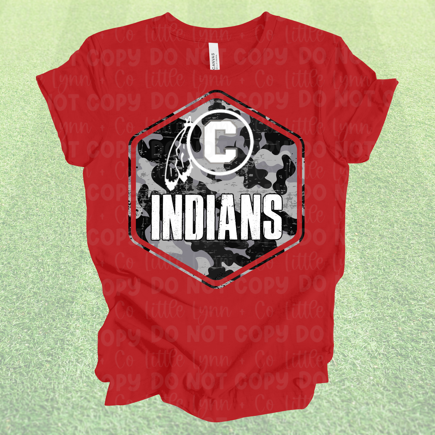 Indians Camo Crest Spirit Tee