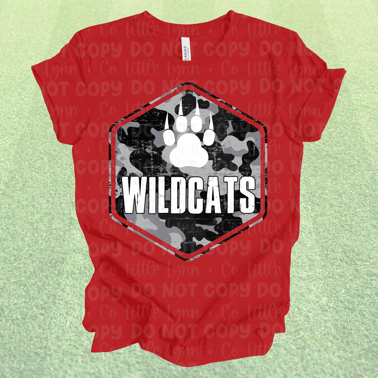 Wildcats Camo Crest Spirit Tee