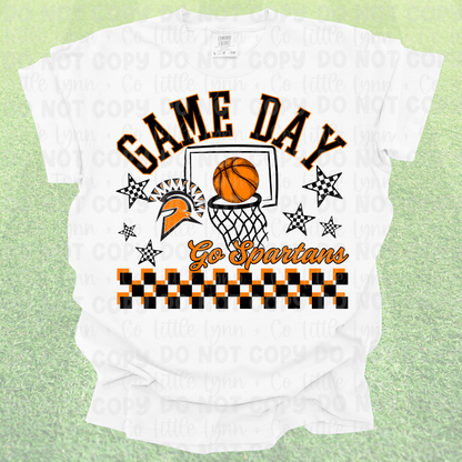 Game Day Spartans Basketball Tee