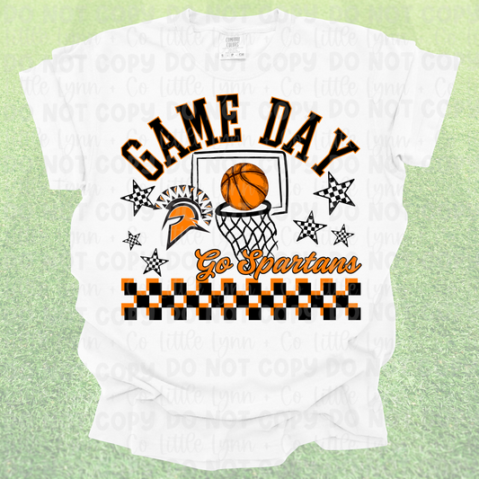 Game Day Spartans Basketball Tee
