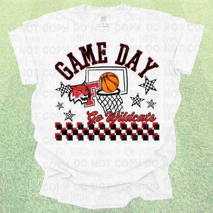 Game Day Wildcats Basketball Tee