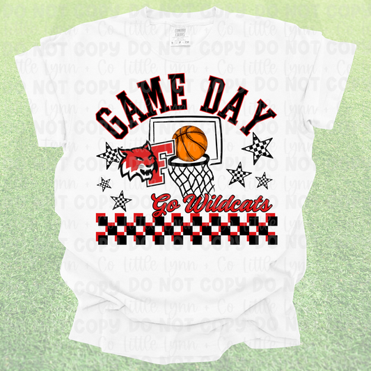 Game Day Wildcats Basketball Tee