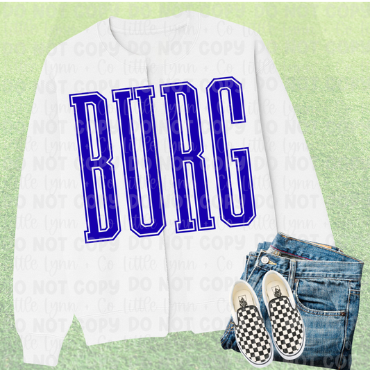 BURG Split Crewneck Cardigan