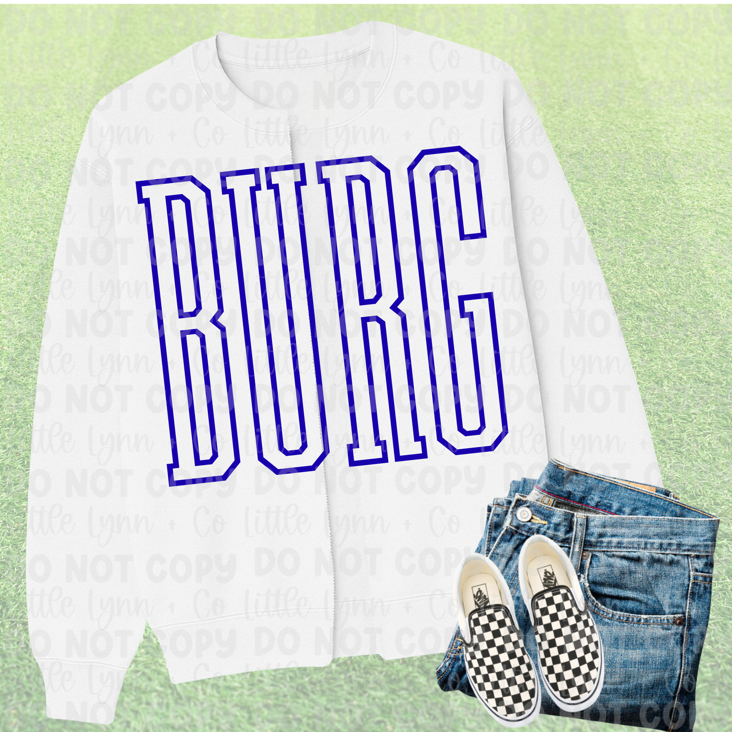 BURG Split Crewneck Cardigan
