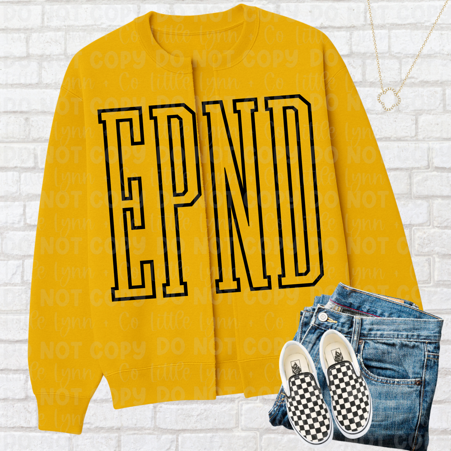 EPND Split Crewneck Cardigan Yellow