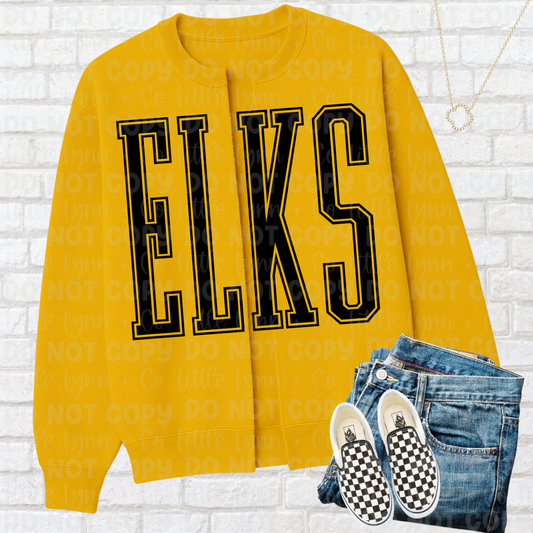 ELKS Split Crewneck Cardigan Yellow