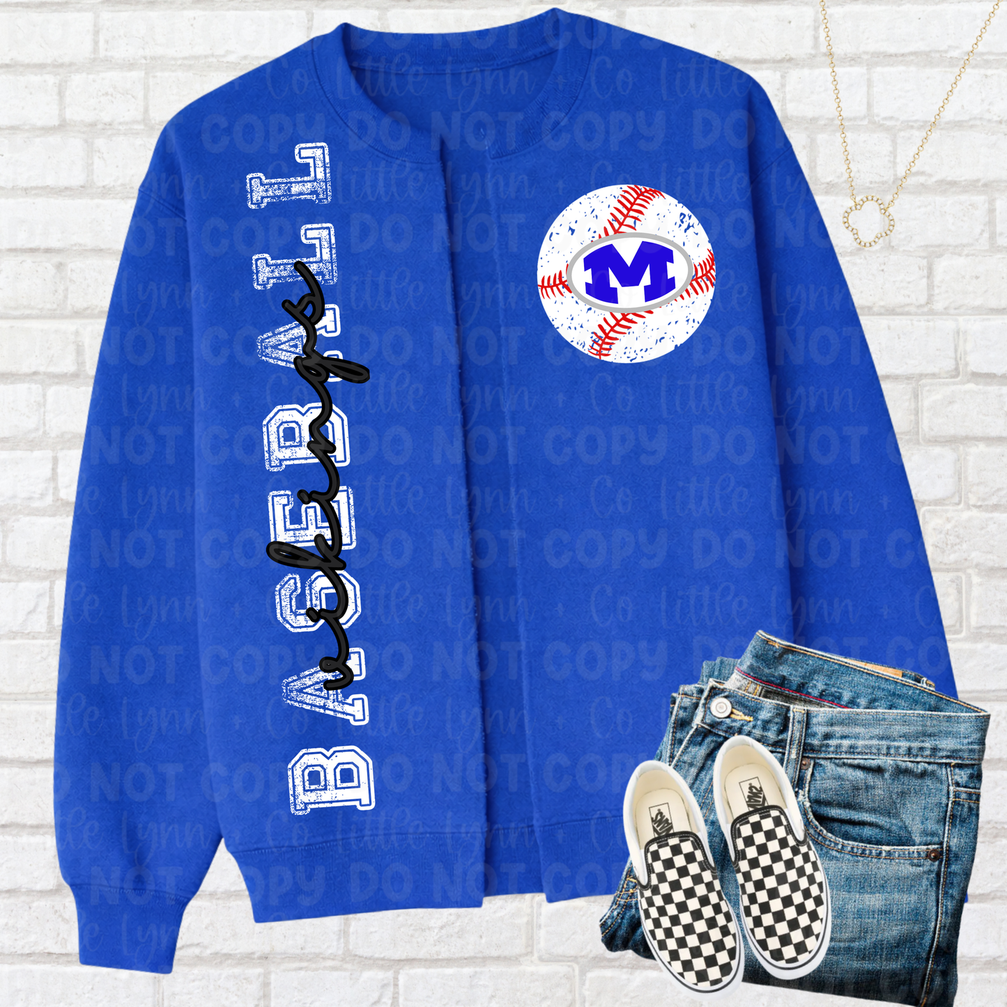 Burg Baseball / Softball Split Crewneck Cardigan
