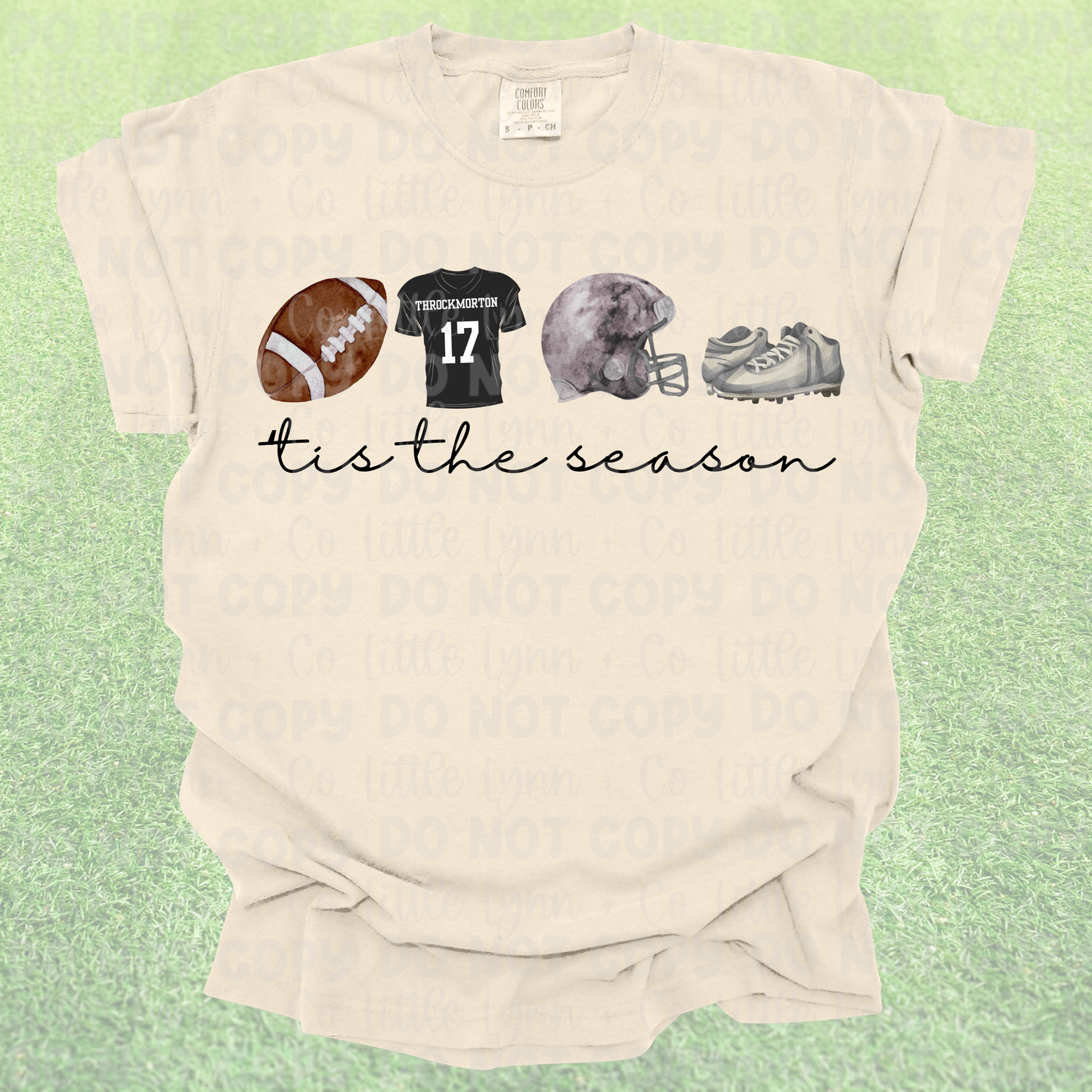 ’Tis the Season Custom Football Tee