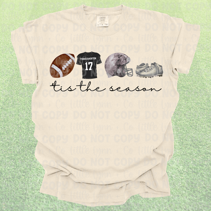 ’Tis the Season Custom Football Tee