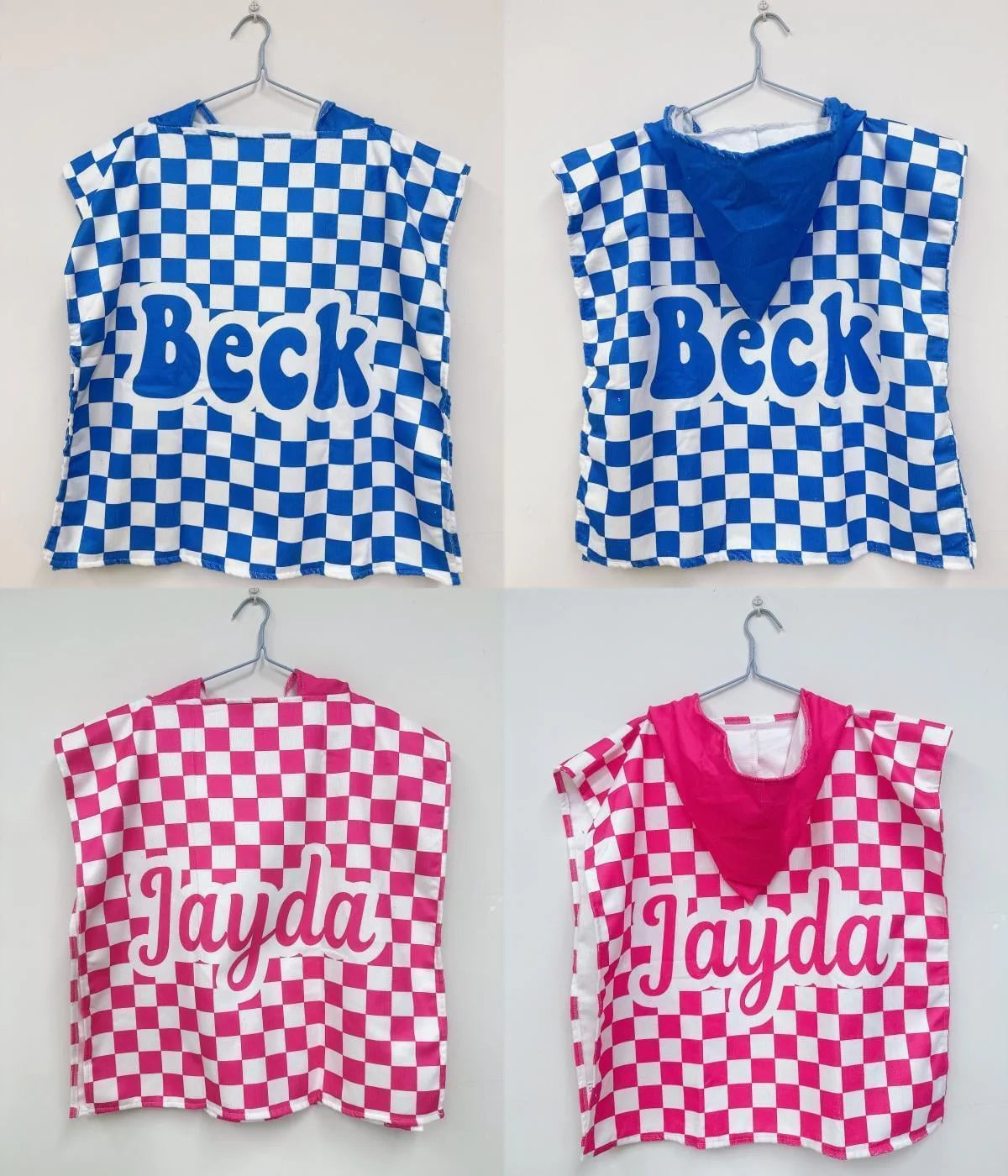 PREORDER - BABY Swim Coverup (Checkered/Solid Print)