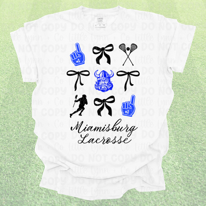 Burg Lacrosse Spirit Bows Script