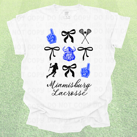 Burg Lacrosse Spirit Bows Script