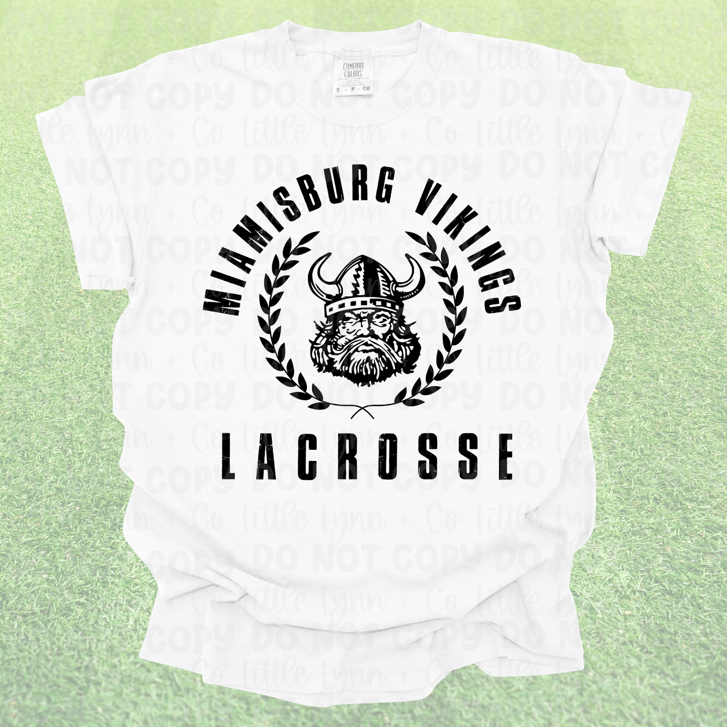 Black Vikings Lacrosse Crest